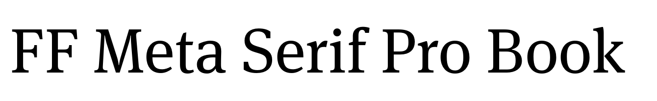 FF Meta Serif Pro Book